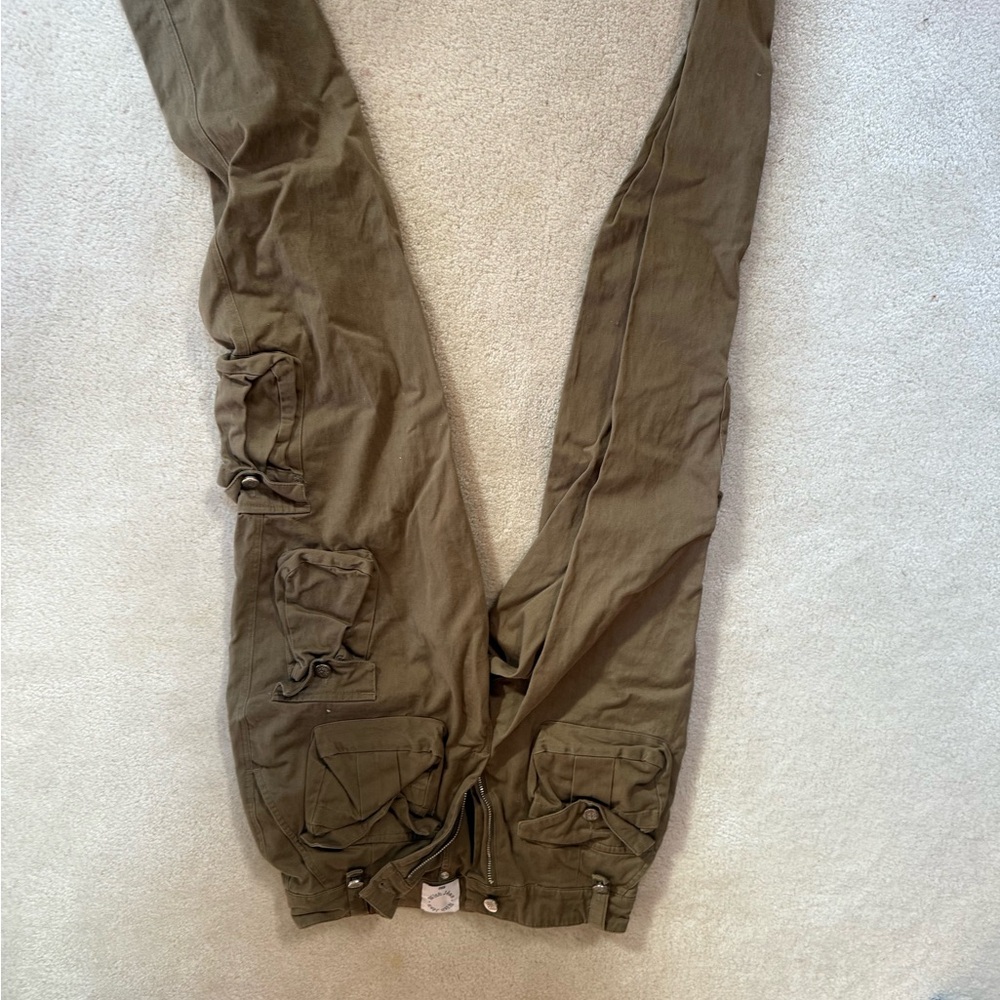With Jean Khaki Cargo Pants